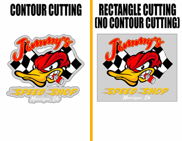 2 Pcs Personalized Lowbrow Garage Hot Rod Garage Speed Shop Pinstripe Vinyl Stickers - Image 5